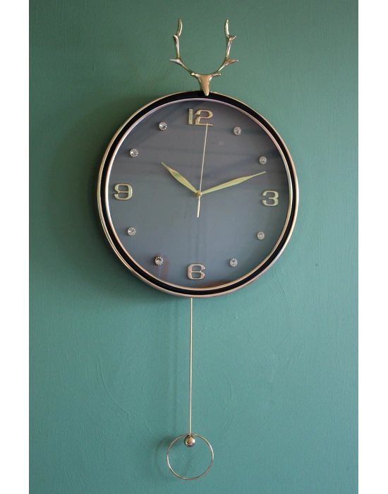 Geyikli Sarkaçlı Duvar Saati