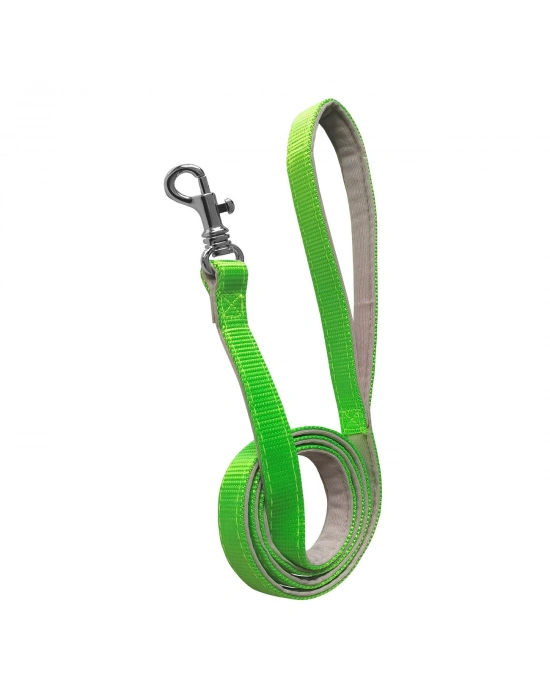 Gezdirme Kayışlı Dokuma Köpek Göğüs Tasma Seti 52*73-110 cm Neon Yeşil