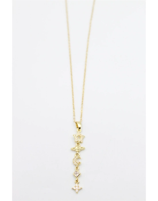 Gezegen Yıldız Kolye - Altın