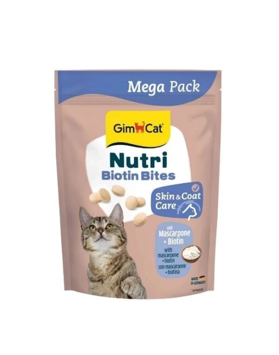 Gimcat Nutri Biyotinli ve Mascarpone Peynirli Tablet Kedi Ödül Maması 1 Adet 425 Gr