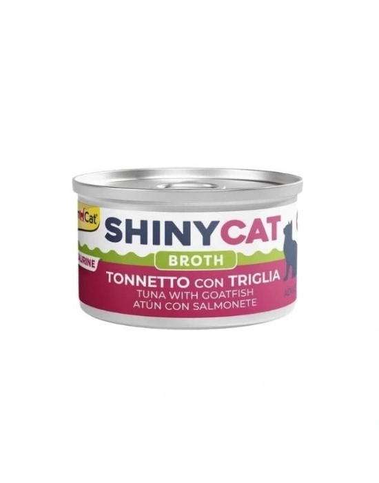 Gimcat Shinycat Broth Sos İçinde Barbun ve Ton Balıklı Konserve Kedi Maması 70 Gr 1 Adet