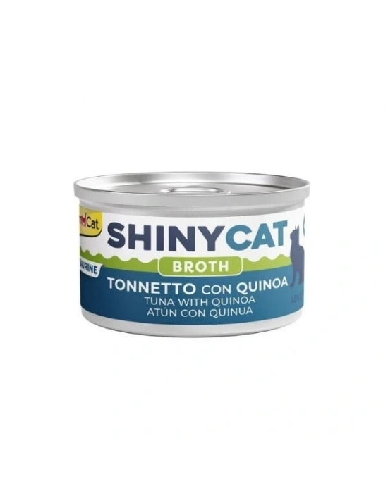 Gimcat Shinycat Broth Sos İçinde Ton Balıklı ve Kinoalı Konserve Kedi Maması 70 Gr 1 Adet