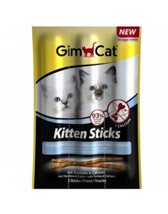 Gimcat Sticks Kitten Hindili Kedi Ödül Çubuğu 1 Adet 3x3 Gr