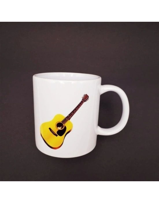 Gitar Tasarımlı Seramik Kupa