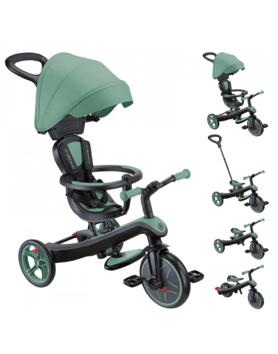 Globber Explorer 4in1 Trike Bisiklet Zeytin Yeşili