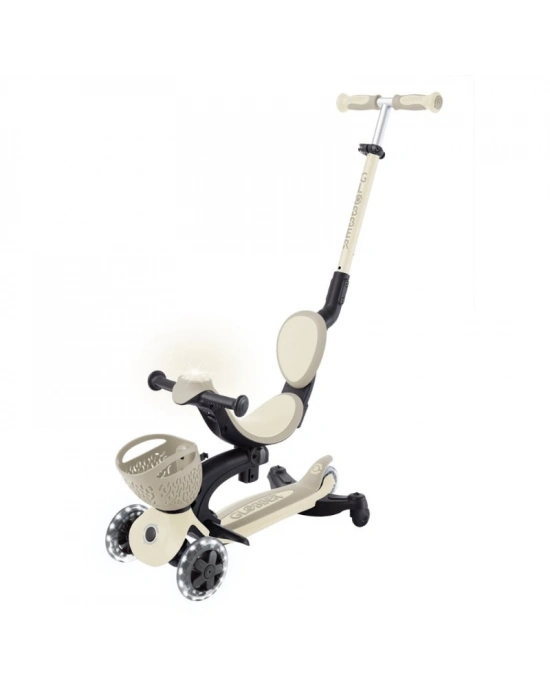 ® Globber Go Up Baby 360 Işıklı Scooter Koyu Bej