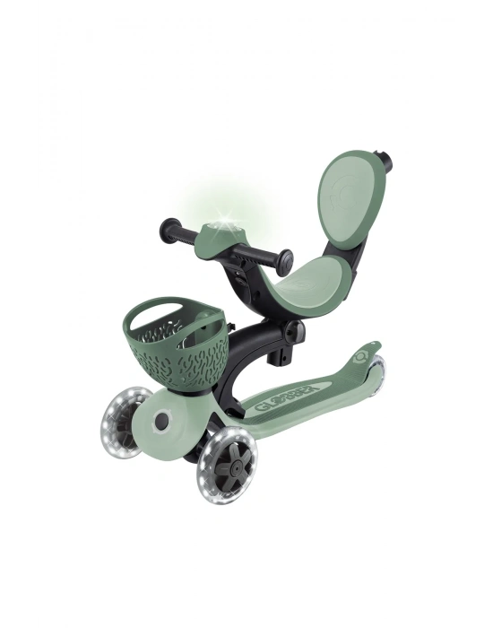 Globber Go Up Baby 360 Scooter (Işıklı) Zeytin Yeşili