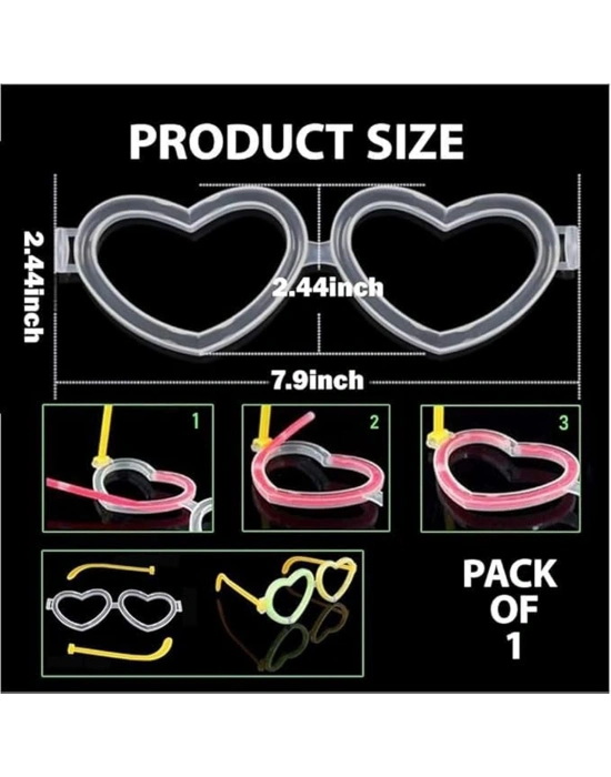 Glow Kalpli Fosforlu Gözlük 6’lı Renkli Set – Neon Parti