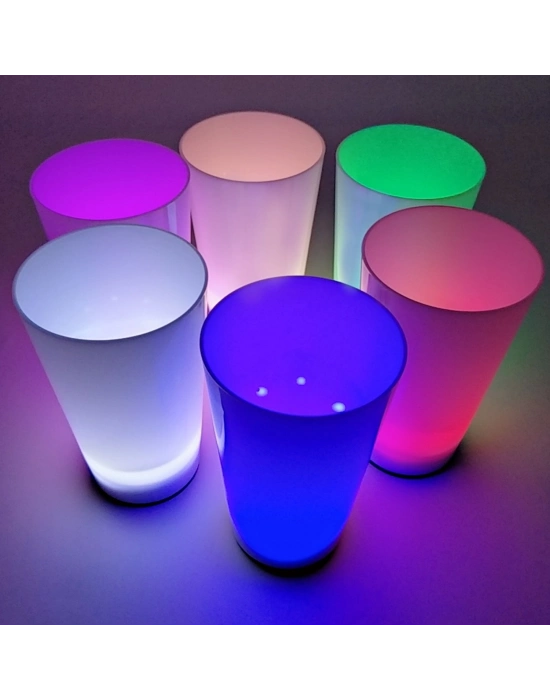 Glow Partisi Bardakları 6 Renk 6 Adet 1.5 oz 4.5 x 6.5 cm
