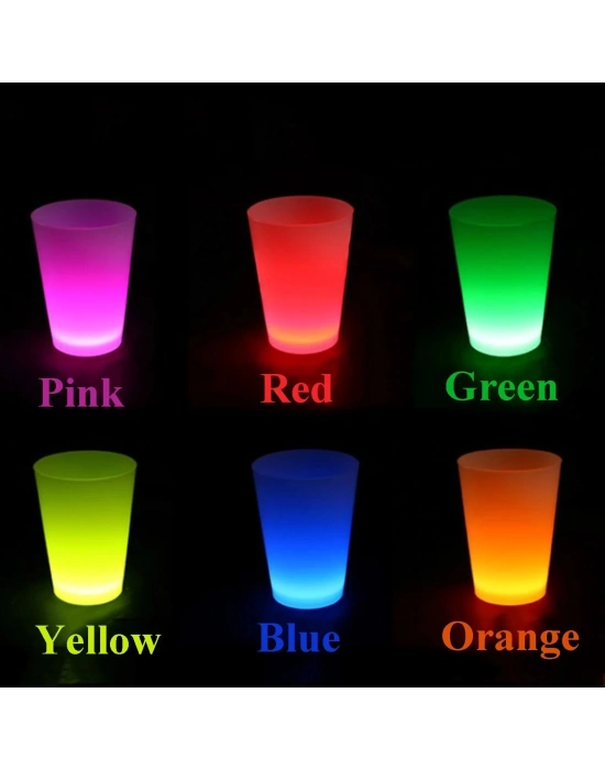 Glow Partisi Bardakları 6 Renk 6 Adet