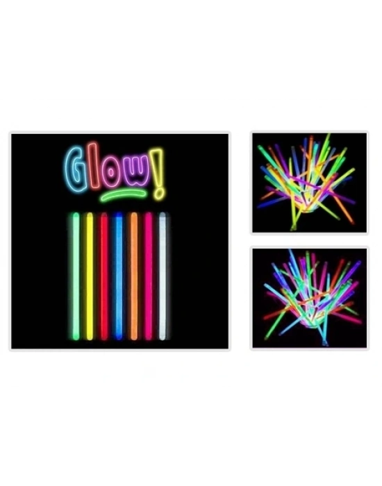 Glow Stick 20cm Fosforlu Kırılan Çubuk (100 Adet)