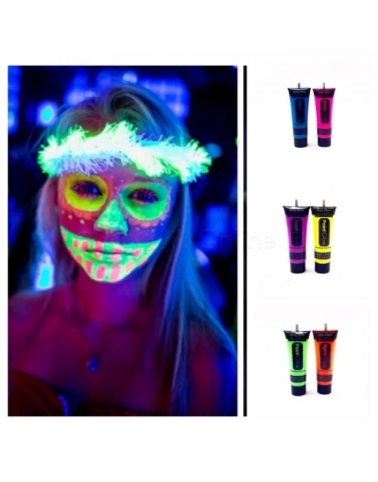 Glow Stick Boya Fosforlu Krem Boya 12 Adet
