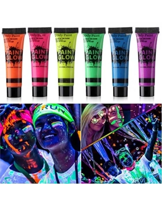 Glow Stick Boya Fosforlu Krem Boya 12 Adet