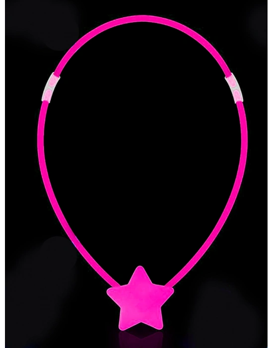 Karanlıkta Yanan Glow Stick Yıldız Kolye - 6 Adet