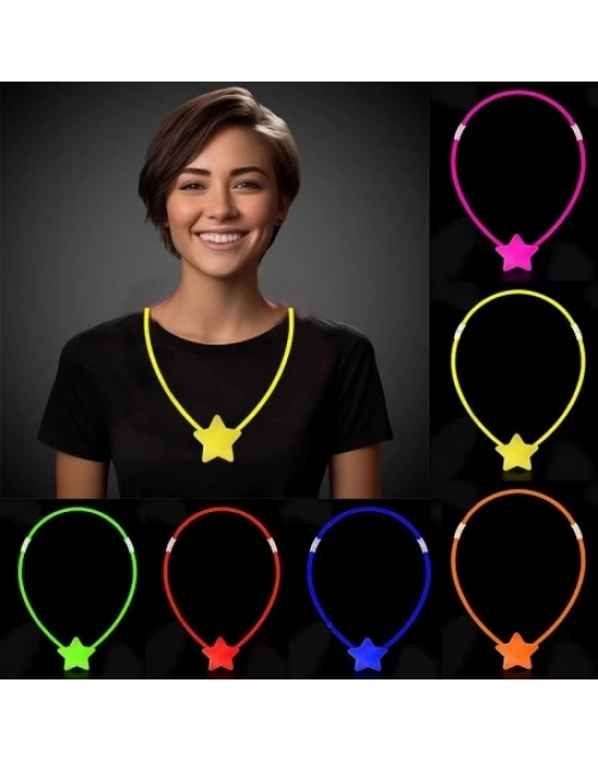 Glow Stick Yıldız Kolye