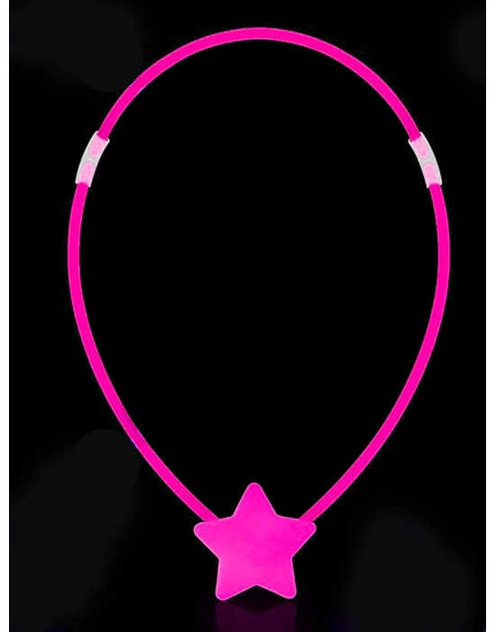 Glow  Yıldız Kolye - Glow Kolye - Glow Partisi Yıldız Kolye 6 Adet