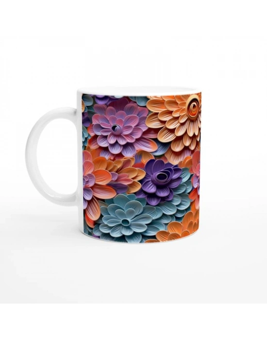 Gökkuşağı Çiçek Bahçesi Kupa Bardak