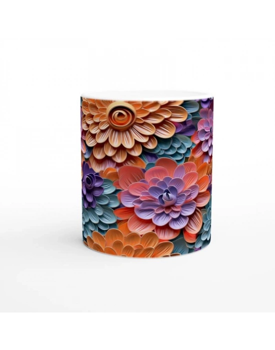 Gökkuşağı Çiçek Bahçesi Kupa Bardak