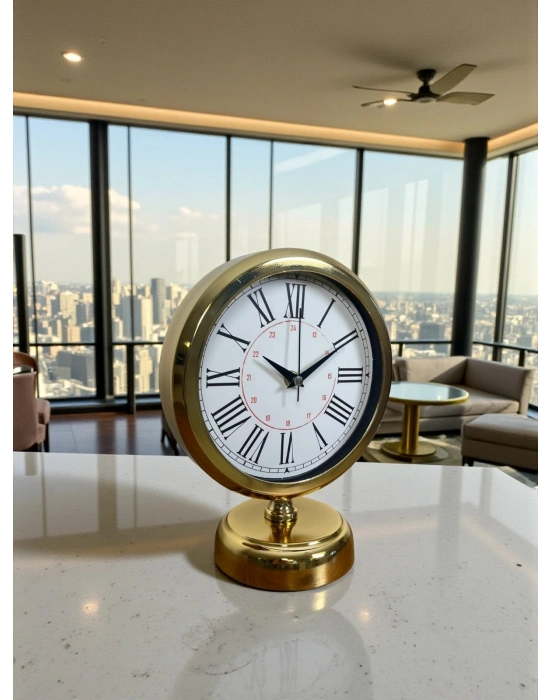 ® Gold Asaleti Roma 25 x 20 Cm Metal Masa Saati