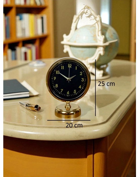 ® Gold Harmony 25 x 20 Gold Metal Masa Saati