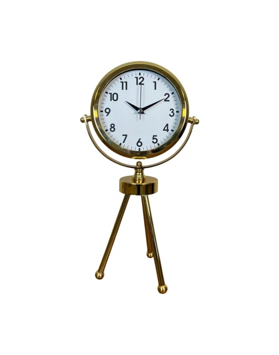 ® Gold Luxury Modern Üç Ayaklı Masa Saati