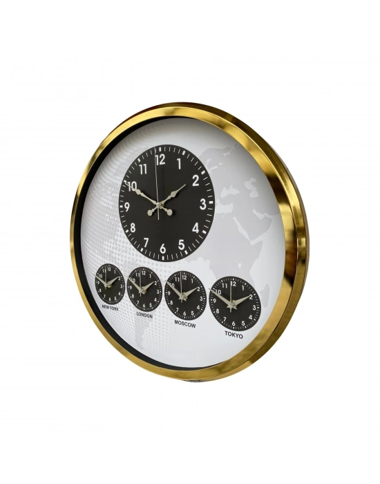 ® Gold Modern 52 Cm Dünya Saati