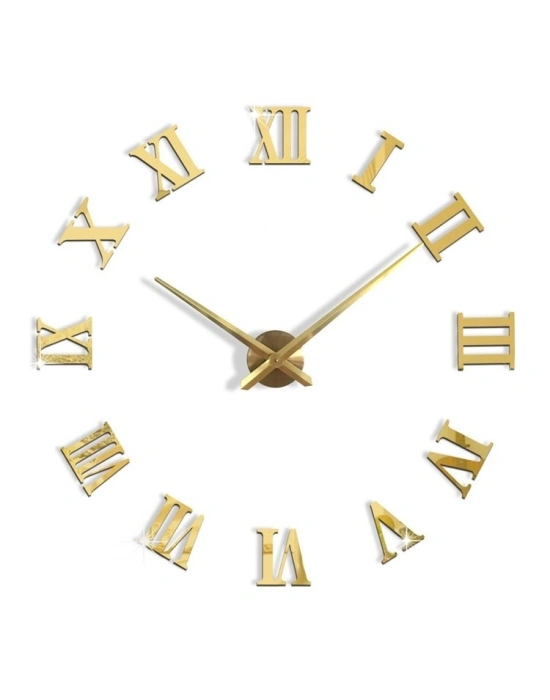 Gold Roma Rakamlı Kendin Yap Duvar Saati