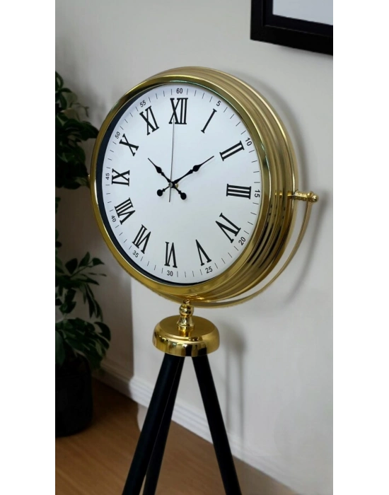 ® Gold Roma Rakamlı Lüks Tripod Ayaklı Saat