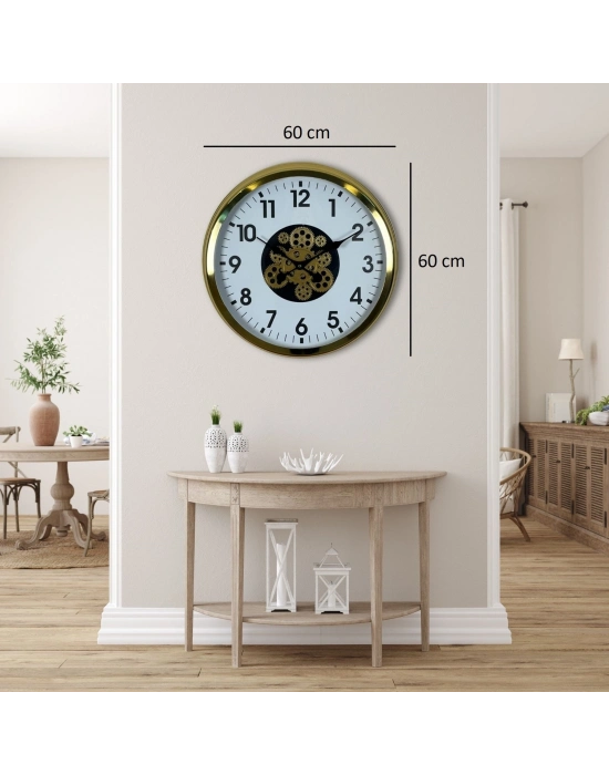 ® Gold Standart 60 Cm Çarklı Duvar Saati