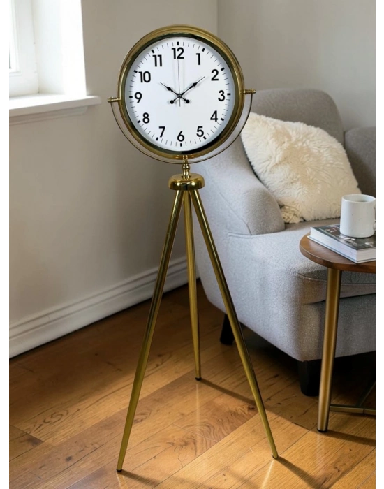 Gold Tripod Ayaklı Lüks Saat