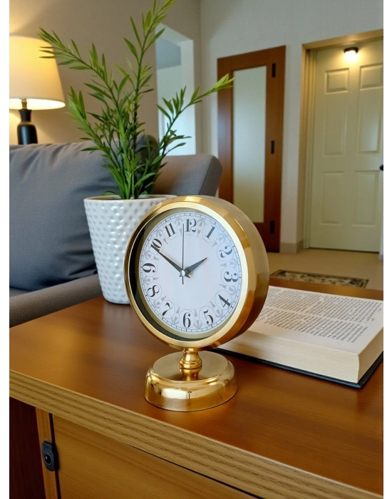 ® Golden Grace 25 x 20 Gold Metal Masa Saati