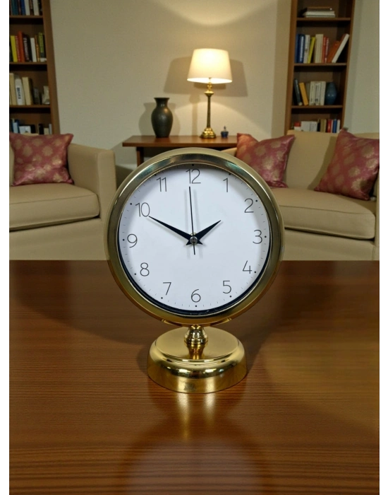 ® Golden Time 25 x 20 Cm Metal Masa Saati