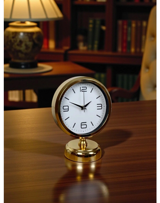 ® Golden Touch 25 x 20 Gold Metal Masa Saati