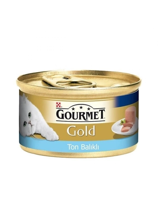 Gourmet Gold Kıyılmış Ton Balıklı Yetişkin Konserve Kedi Maması 1 Adet 85 Gr