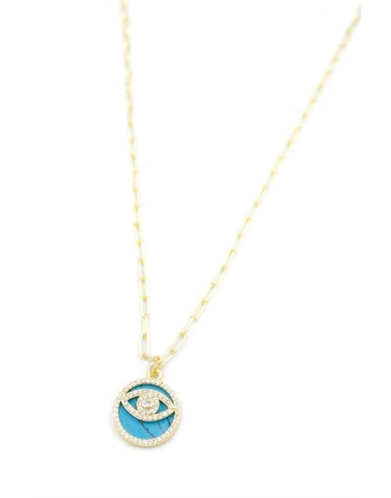 Göz Kolye - Turkuaz