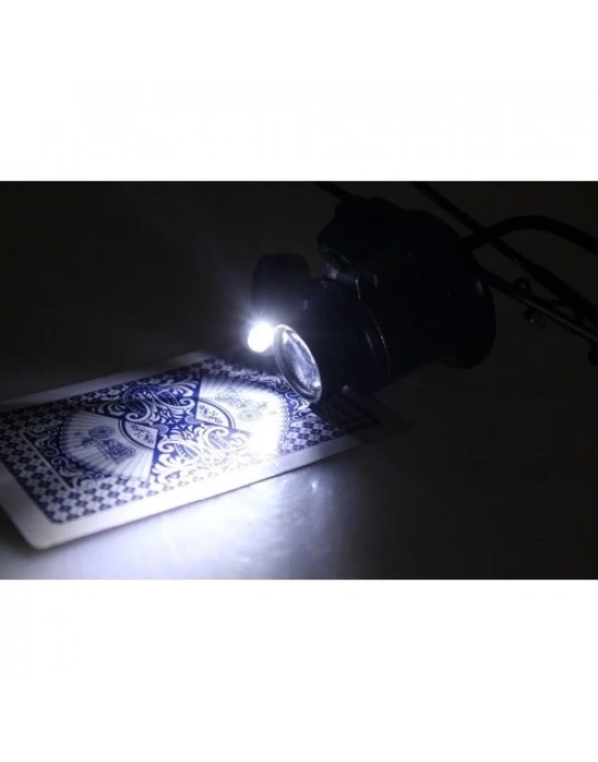 Gözlük Model 20x16mm Optik Lens Led Işık Monoküler Büyüteç