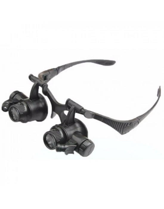 Gözlük Modeli 10x 15x 20x 25x Lens,2led Işıklı,büyüteç