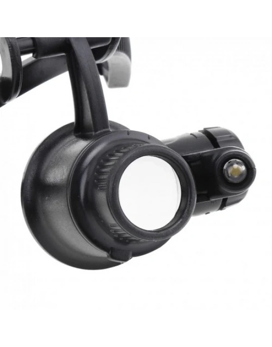 Gözlük Modeli 10x 15x 20x 25x Lens,2led Işıklı,büyüteç