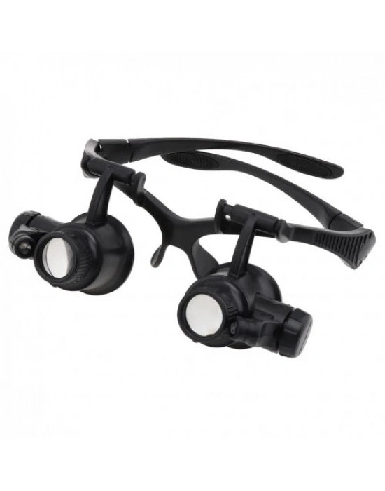 Gözlük Modeli 10x 15x 20x 25x Lens,2led Işıklı,büyüteç