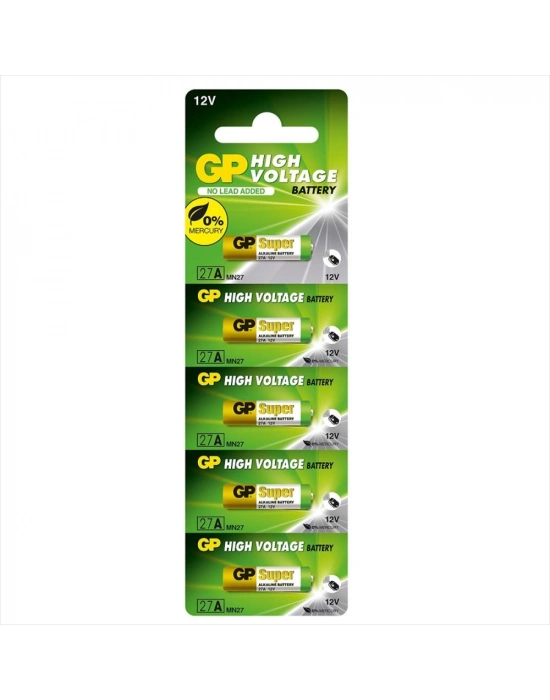 Gp 27a 12v Alkalin Pil 5li Paket