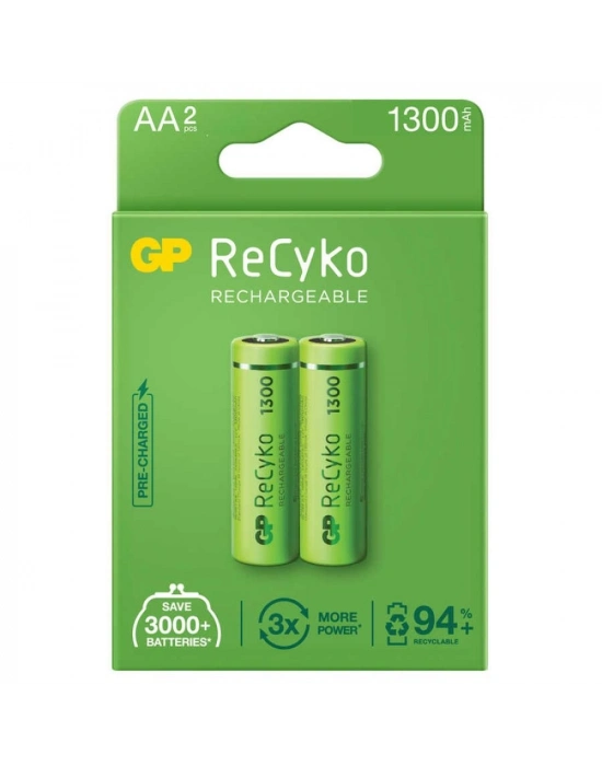 Gp Recyko 1300mah Aa Şarj Edilebilir Kalem Pil 2li Paket