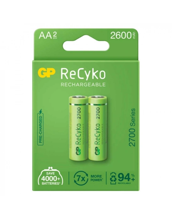 Gp Recyko 2600mah Aa Şarj Edilebilir Kalem Pil 2li Paket