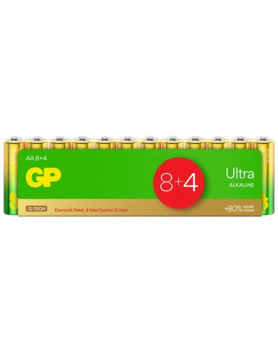 Gp Ultra Alkalin Aa Kalem Pil 12li Paket