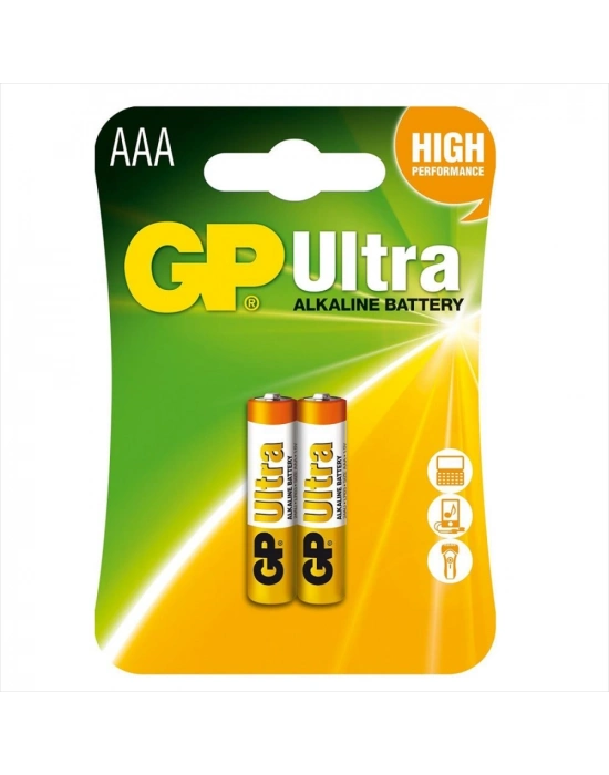Gp Ultra Alkalin Aaa İnce Kalem Pil 2li