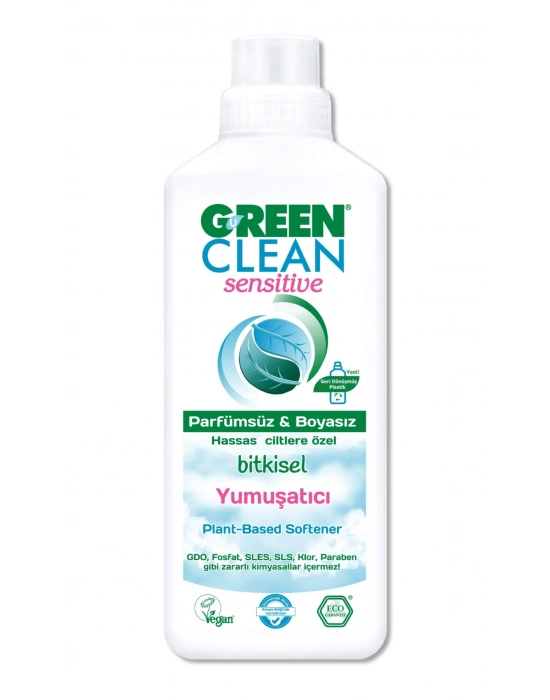 Green Clean Sensitive Parfümsüz Bitkisel Yumuşatıcı 1000ml