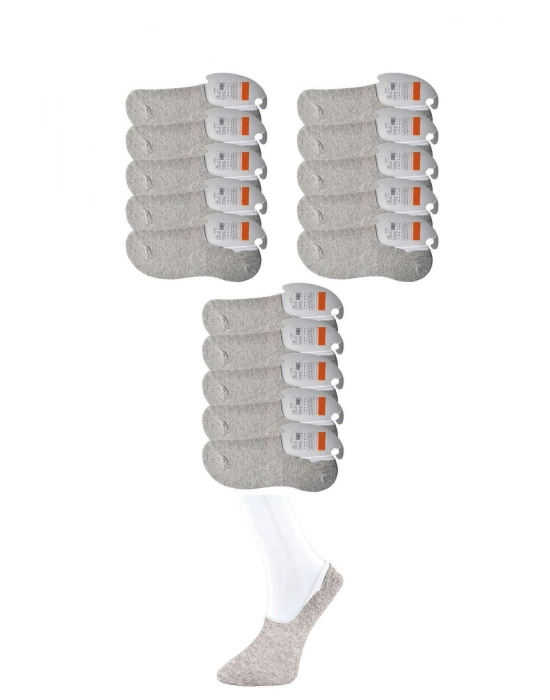 Gri Erkek Babet Çorap 15 çift