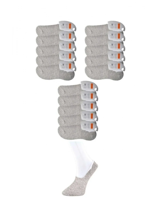 Gri Erkek Babet Çorap 15 çift