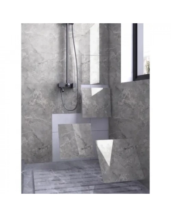 Gri Mermer Desen Duvar Sticker (30x30)