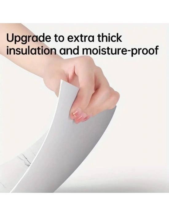 Gri Mermer Desen Duvar Sticker (30x30)