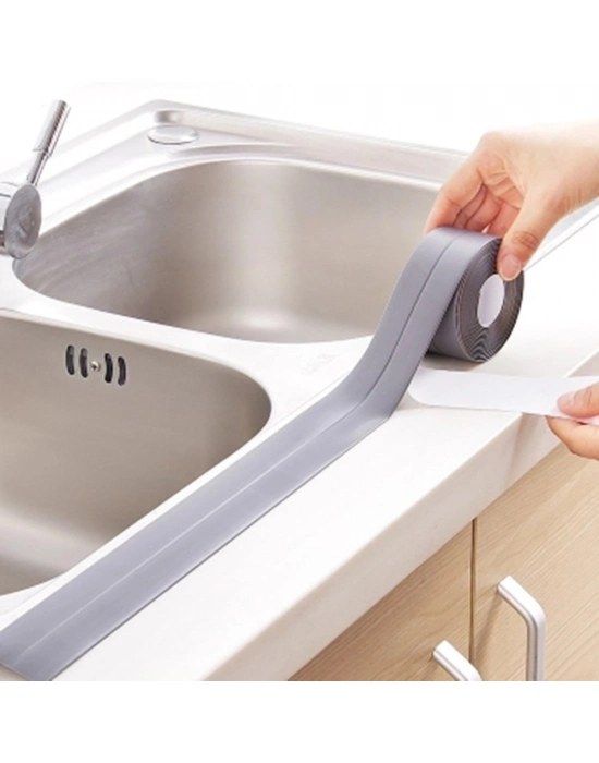 ®  Gri Su Sızdırmaz  Banyo Mutfak Lavabo Küvet İzolasyon Şerit Bant